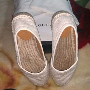 Gucci leather espadrille
